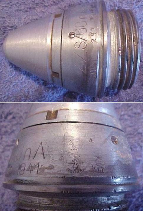 German WW2 FLAK 88 ZZS/60Na Double Eagle Fuze - Click Image to Close